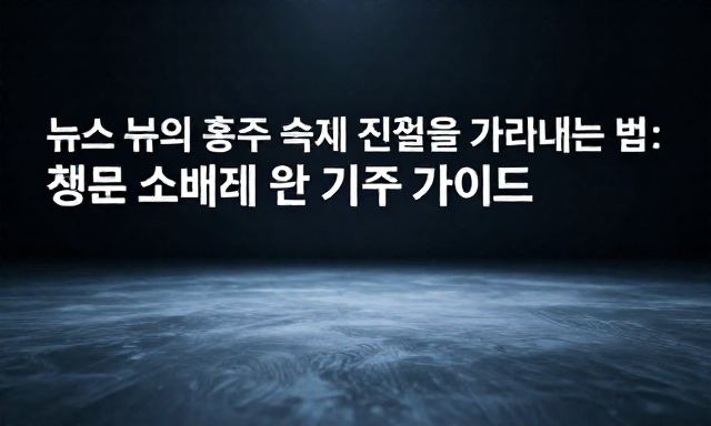 뉴스 관련 이미지 - 뉴스의 홍수 속에서 진실을 가려내는 법: 정보 소비자를 위한 기초 가이드