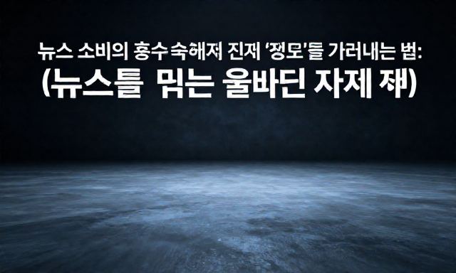 뉴스 관련 이미지 - 뉴스 소비의 홍수 속에서 진짜 '정보'를 가려내는 법: 뉴스를 읽는 올바른 자세